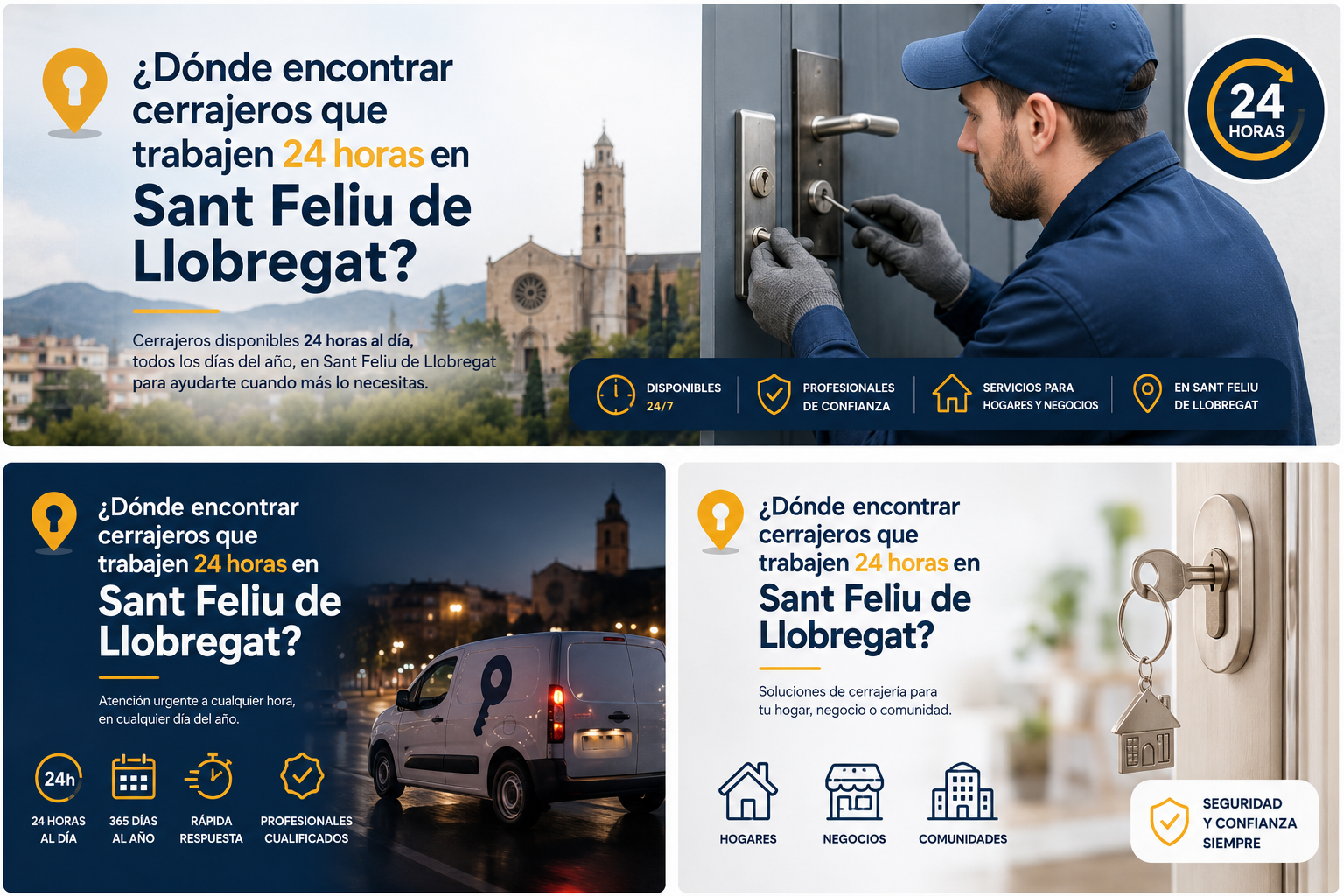 ¿¿Dónde puedo encontrar un servicio rápido para cambiar cerraduras en Sant Feliu de Llobregat?? Donde encontrar cerrajeros que trabajen 24 horas Sant Feliu de Llobregat - ¿¿Dónde puedo encontrar un servicio rápido para cambiar cerraduras en Sant Feliu de Llobregat??